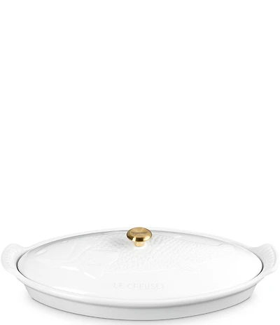 Le Creuset Stoneware Heritage Fish Baker, 1.7 qt.