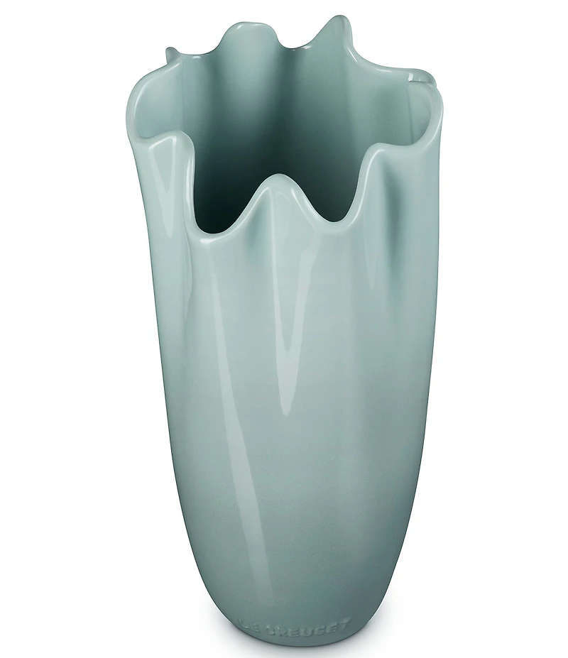 Le Creuset Stoneware Iris Ruffle Vase