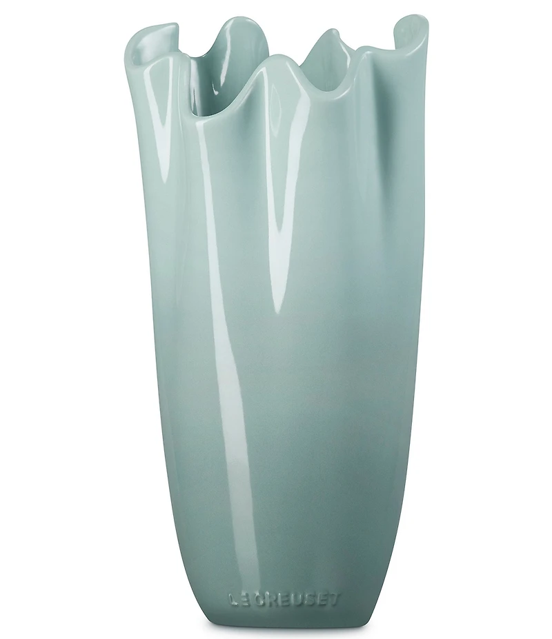 Le Creuset Stoneware Iris Ruffle Vase