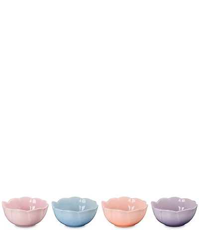 Le Creuset Stoneware Mini Petal Bowls, Set of 4
