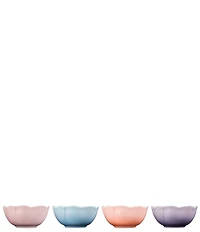 Le Creuset Stoneware Mini Petal Bowls, Set of 4