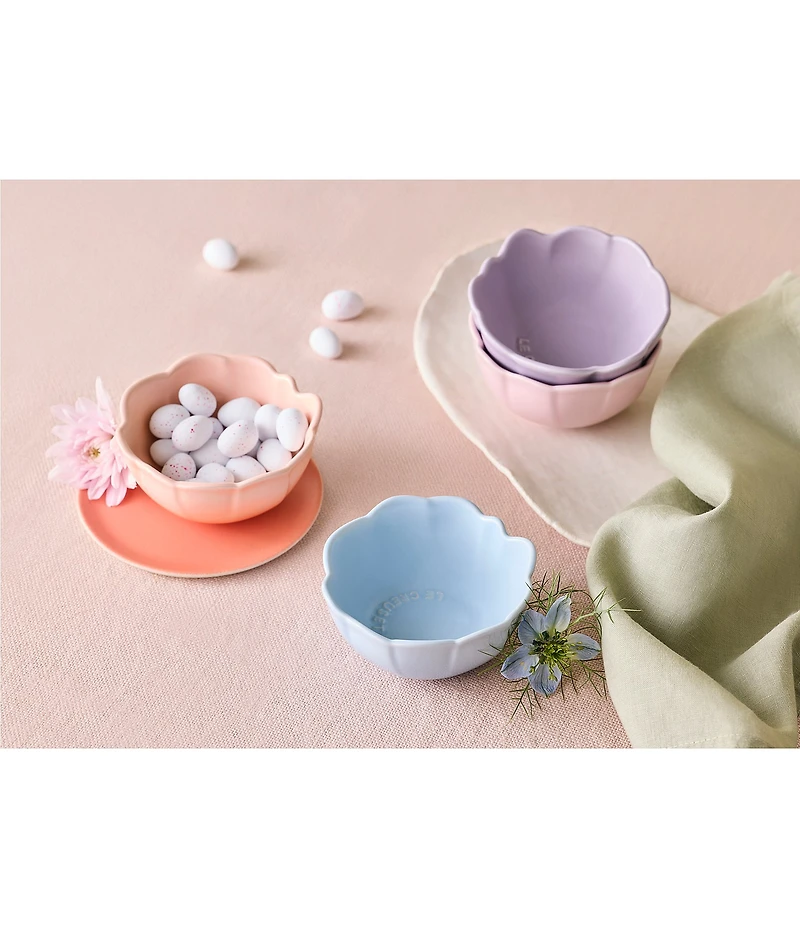 Le Creuset Stoneware Mini Petal Bowls, Set of 4