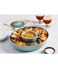 Le Creuset Stoneware Oval Chip and Dip Platter