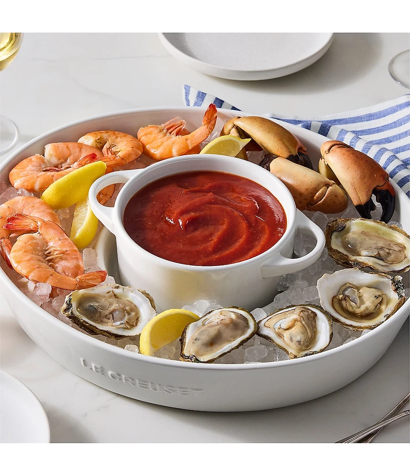 Le Creuset Stoneware Oval Chip and Dip Platter