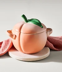 Le Creuset Stoneware Peach Mini Cocotte, 16-oz.