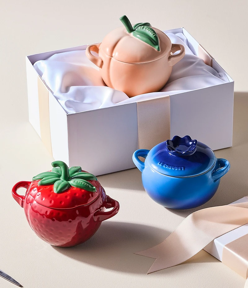 Le Creuset Stoneware Peach Mini Cocotte, 16-oz.