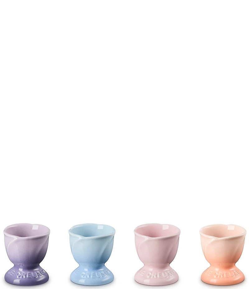 Le Creuset Stoneware Petal Egg Cups, Set of 4