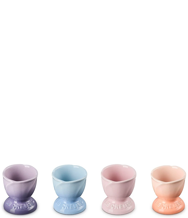 Le Creuset Stoneware Petal Egg Cups, Set of 4