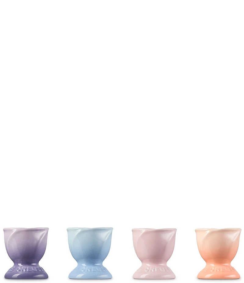 Le Creuset Stoneware Petal Egg Cups, Set of 4