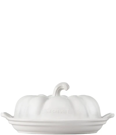 Le Creuset Stoneware Pumpkin Butter Dish, 8.3#double;