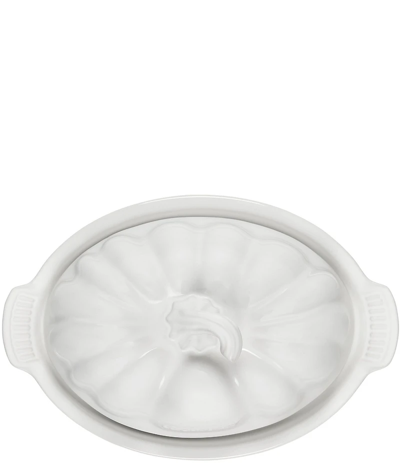 Le Creuset Stoneware Pumpkin Butter Dish, 8.3#double;
