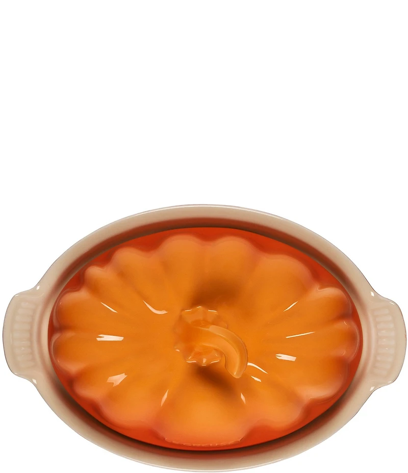 Le Creuset Stoneware Pumpkin Butter Dish, 8.3#double;