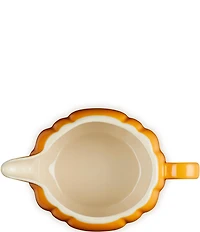 Le Creuset Stoneware Pumpkin Gravy Boat with Lid, 14 oz.
