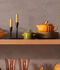 Le Creuset Stoneware Pumpkin Gravy Boat with Lid, 14 oz.