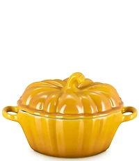 Le Creuset Stoneware Pumpkin Mini Cocotte, 12 oz.