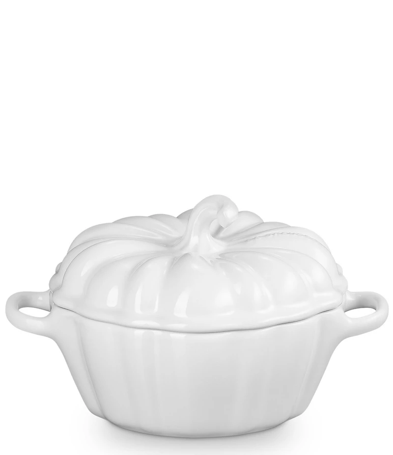 Le Creuset Stoneware Pumpkin Mini Cocotte, 12 oz.