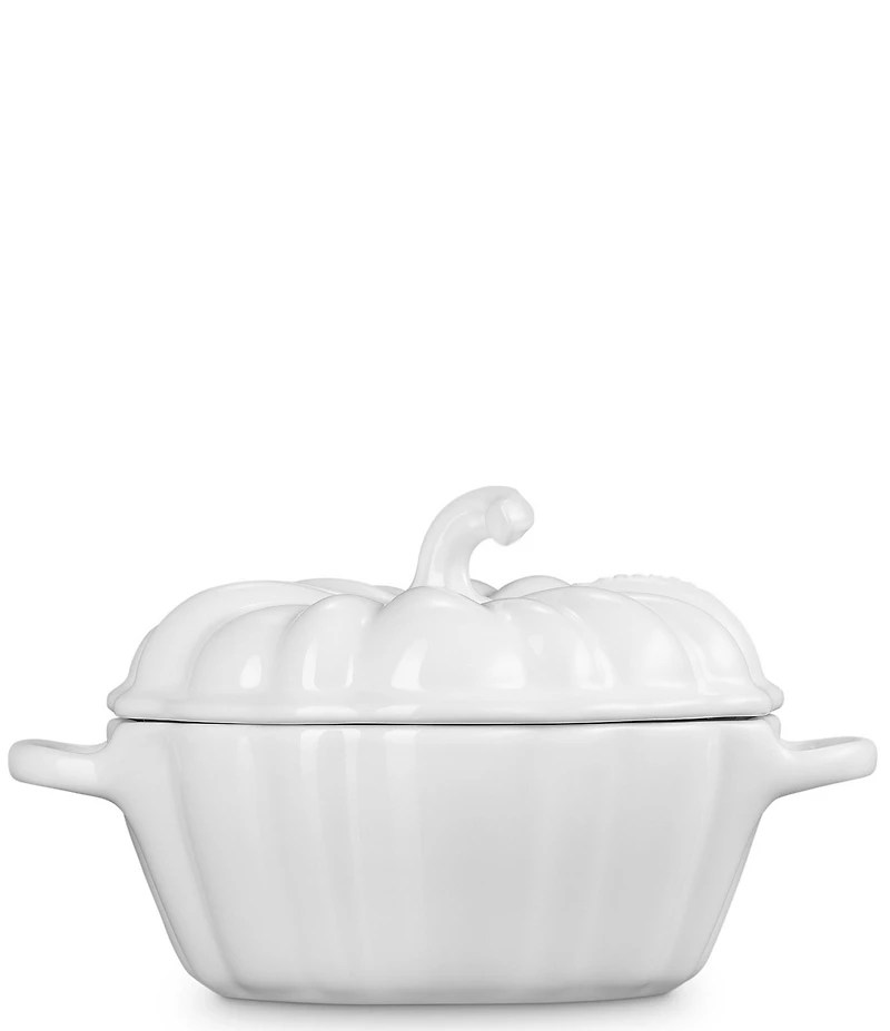 Le Creuset Stoneware Pumpkin Mini Cocotte, 12 oz.