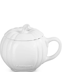 Le Creuset Stoneware Pumpkin Mug with Lid, 14-oz.