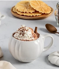 Le Creuset Stoneware Pumpkin Mug with Lid, 14-oz.