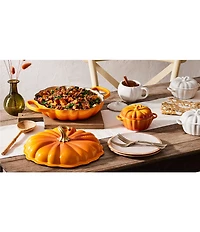 Le Creuset Stoneware Pumpkin Novelty Mug with Lid, 14-oz.