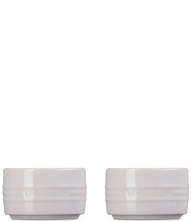 Le Creuset Stoneware Round Ramekin Straight Wall, Set of 2