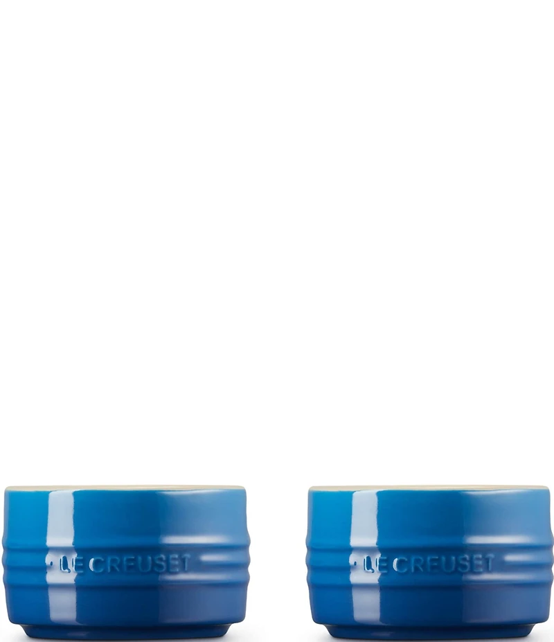 Le Creuset Stoneware Round Ramekin Straight Wall, Set of 2