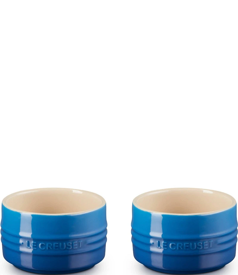 Le Creuset Stoneware Round Ramekin Straight Wall, Set of 2