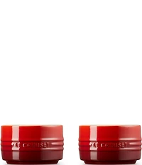 Le Creuset Stoneware Round Ramekin Straight Wall, Set of 2