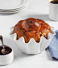 Le Creuset Stoneware Ruffle Brioche Baker, 1.4 qt.