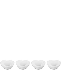 Le Creuset Stoneware Set Of 4 Heart Mini Bowl