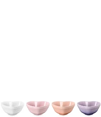 Le Creuset Stoneware Set Of 4 Heart Mini Bowl