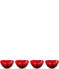 Le Creuset Stoneware Set Of 4 Heart Mini Bowl