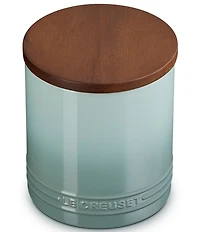 Le Creuset Stoneware Signature Canister with Wood Lid