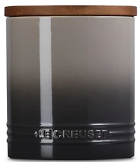 Le Creuset Stoneware Signature Canister with Wood Lid