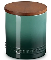 Le Creuset Stoneware Signature Canister with Wood Lid