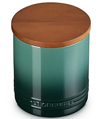 Le Creuset Stoneware Signature Canister with Wood Lid