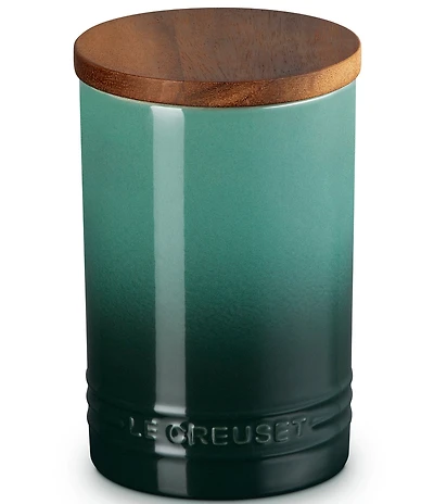 Le Creuset Stoneware Signature Canister with Wood Lid, 26 oz.