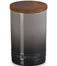 Le Creuset Stoneware Signature Canister with Wood Lid, 26 oz.