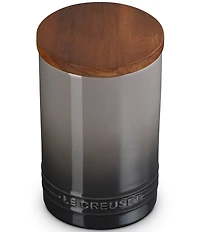 Le Creuset Stoneware Signature Canister with Wood Lid, 26 oz.