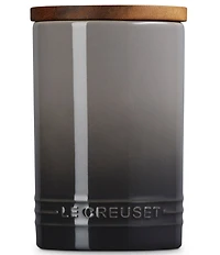 Le Creuset Stoneware Signature Canister with Wood Lid, 26 oz.