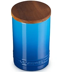 Le Creuset Stoneware Signature Canister with Wood Lid, 26 oz.