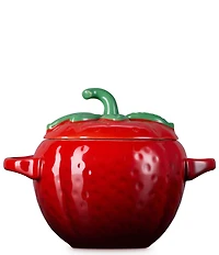 Le Creuset Stoneware Strawberry Mini Cocotte, 16 oz.