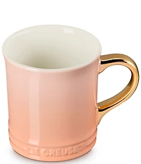 Le Creuset Stoneware Gold Metallic Handle Mug