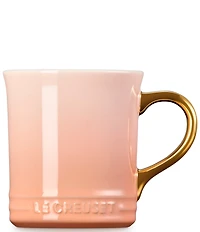 Le Creuset Stoneware Gold Metallic Handle Mug