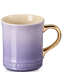 Le Creuset Stoneware Gold Metallic Handle Mug