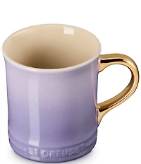 Le Creuset Stoneware Gold Metallic Handle Mug