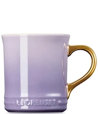 Le Creuset Stoneware Gold Metallic Handle Mug