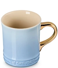 Le Creuset Stoneware Gold Metallic Handle Mug