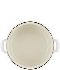 Le Creuset Enamel on Steel Petite Stockpot with Gold Rim, 3.8 Qt.