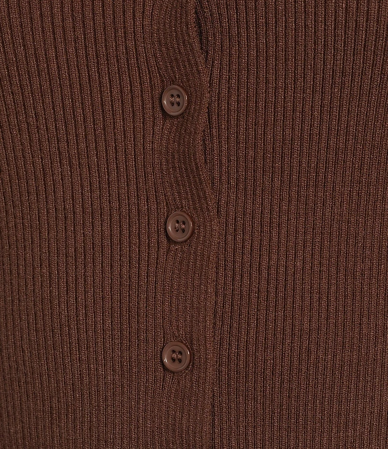 Le Lis Button Front Short Sleeve Top